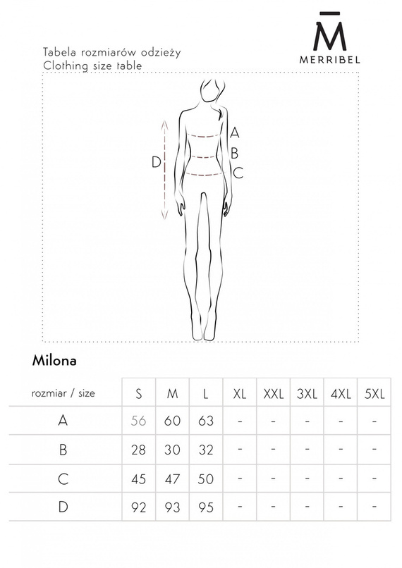 Milona 0112 Sukienka damska Merribel - maroon