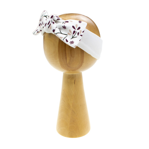 217065 Alisa Opaska Nicol bawełniana z kokardką – kwiatowy wzór