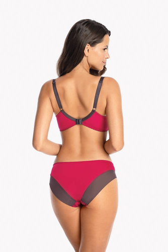 1115 Rose Biustonosz Miękki Gaia- czerwony