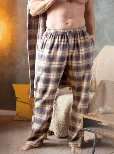 MHT 402  Spodnie piżamowe Key beżowy