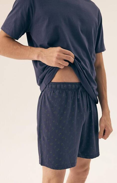 42601 Shore Piżama Męska Core Henderson - steel blue