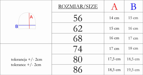 215054 Eddy Czapeczka z węzełkiem Nicol