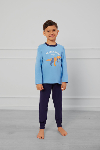 Rex Piżama chłopięca Italian Fashion - niebieski/granatowy