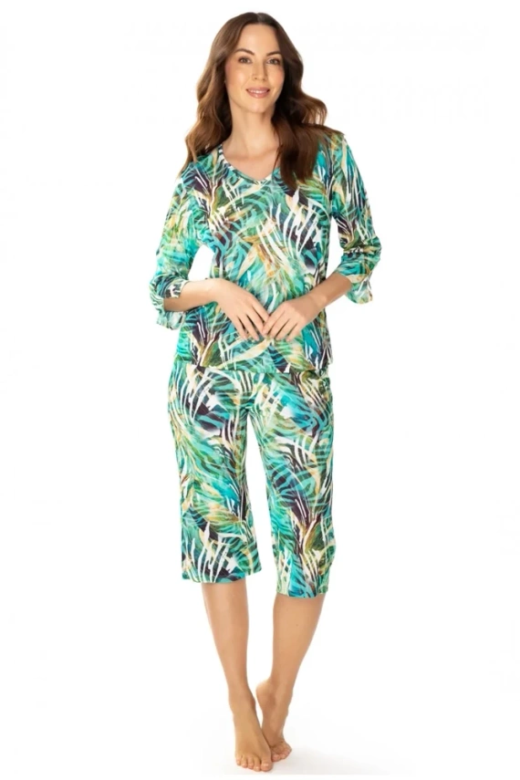 86656 Malaga Piżama damska Mewa zielony