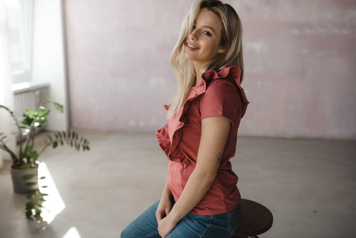 Milky Waves bluzka do karmienia z krótkim rękawem Milk&Love dusty cedar