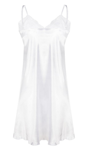 Agnes Halka satynowa koszulka damska DKaren - biały