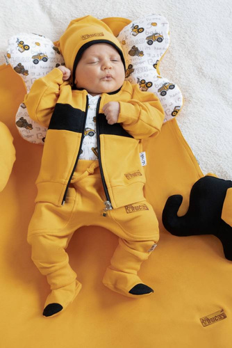 181276 Big Trucks Spodnie niemowlęce z kieszonkami Nicol