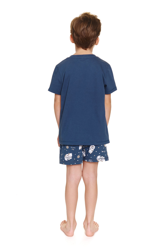 7205 "Cat club" Piżama dziecięca Unisex Doctor Nap - deep blue