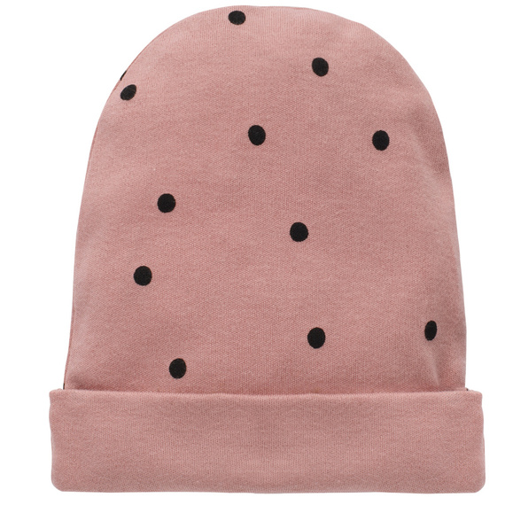 Tres Bien Czapka dla dziewczynki Pinokio - róż groszki