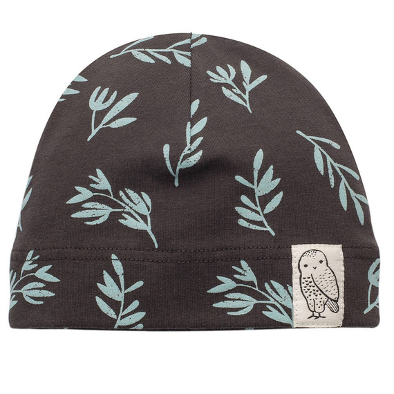 Czapka niemowlęca "Stay Green" Pinokio - grafit druk