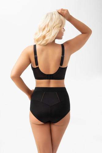 Gorsenia G035 Ismena biustonosz soft side support duży biust czarny
