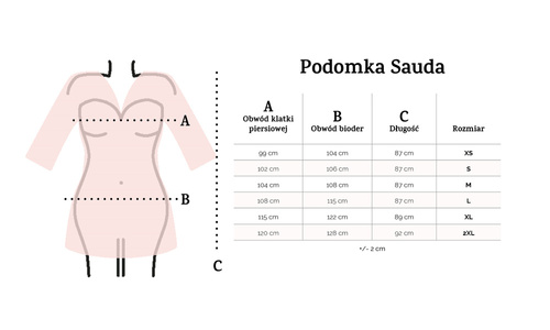 Sauda Podomka Szlafrok Damski Dkaren - czarny