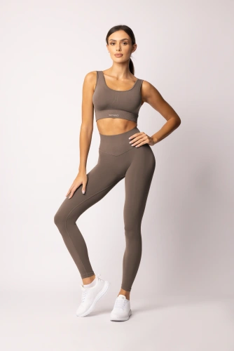 Legginsy damskie SPAIO Flex Innergy 2.0 beżowe– seamless, wsparcie regeneracji
