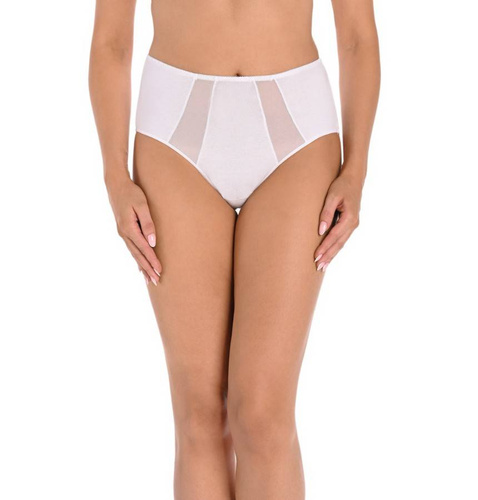 1125-3 Vicky Wielopak Figi z wysokim stanem Teyli - biały