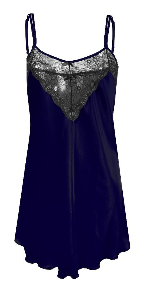 Carla Koszulka damska satynowa DKaren - granat