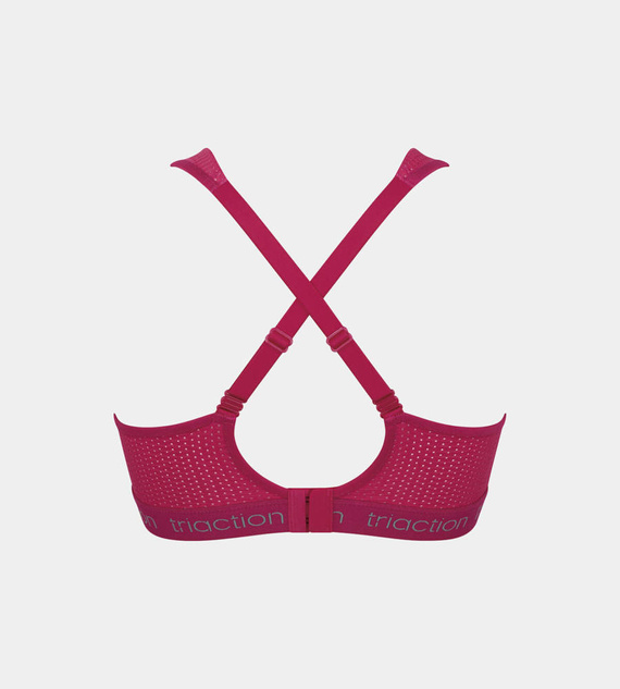 Biustonosz sportowy bez fiszbin Triaction energy lite - cerise