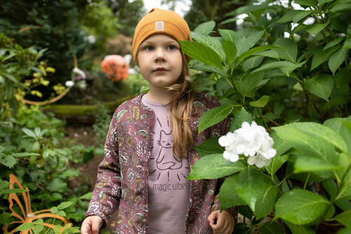 Magic Vibes Czapka niemowlęca z naszywką - żółty