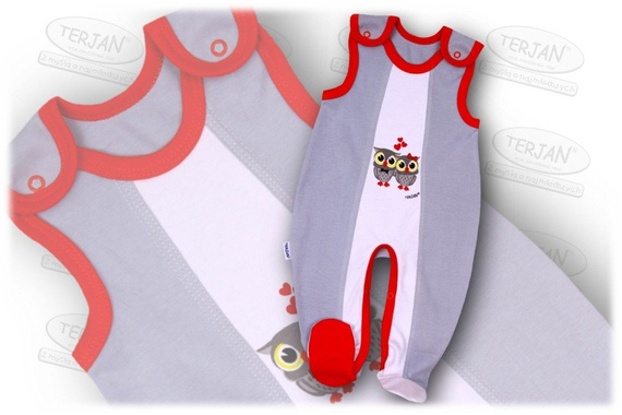 Śpioch bawełniany "GREY" Terjan - szary