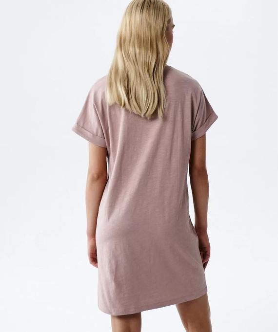 Atlantic NLD-002 Koszula nocna bawełniana 100% T-shirt różana 