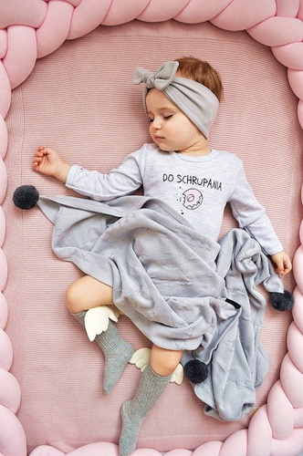 551219113 Body z długim rękawem "Do schrupania" Oscar Kids