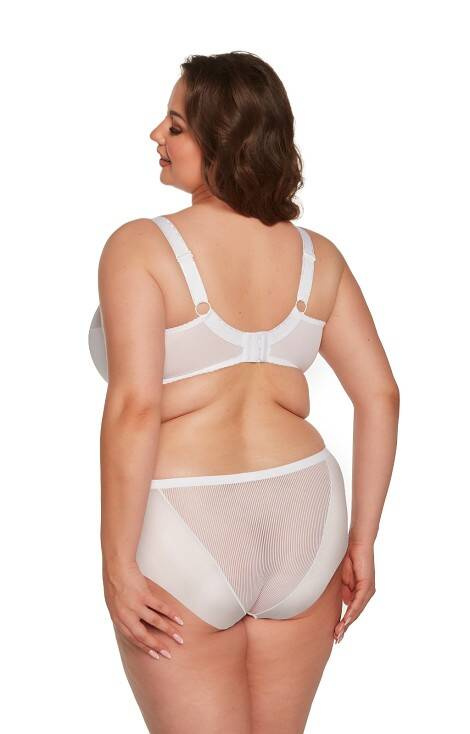 BSM 1058 Sonia Biustonosz półusztywniany maxi Gaia - biały