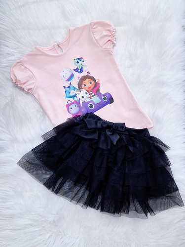 Przyjaciele Koszulka dziecięca krótki rękaw Bambarillo pudrowy róż