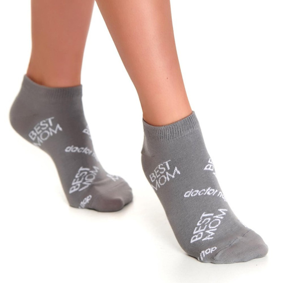 2201 Stopki damskie wzorzyste Doctor Nap - grey