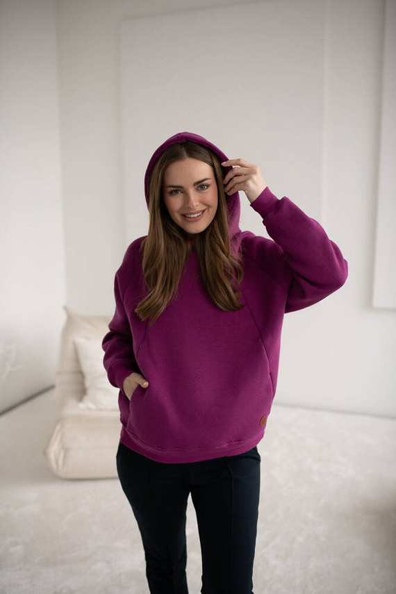 Motherhood bluza do karmienia Milk&Love oversize fioletowy