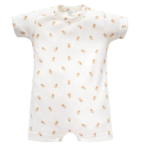 Lovely Day Rampers niemowlęcy Pinokio - ecru misie