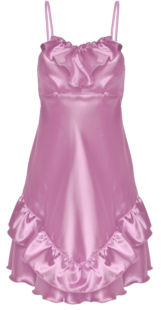 Ivon Halka satynowa koszulka damska DKaren - wrzos