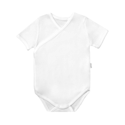 060 Body rozpinane z krótkim rękawem "Basic" Nicol - biały