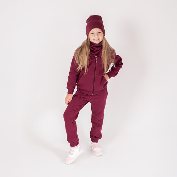 217274 Alisa Spodnie dresowe Nicol – bawełna, burgund