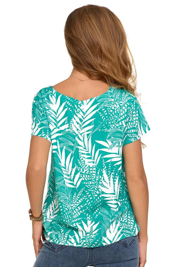 BD2300-004 Bluzka damska Moraj - turkusowy