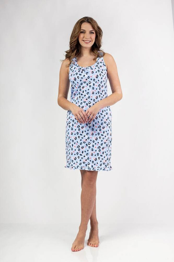 153 Koszula nocna  Regina -niebieski