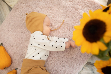 Tres Bien Wiązana Czapka niemowlęca Pinokio - żółty