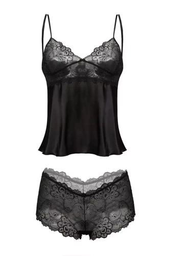 Felicia Komplet piżama damska DKaren - czarne