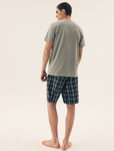 42617 Dexter Piżama Męska Premium Henderson -oliwkowy