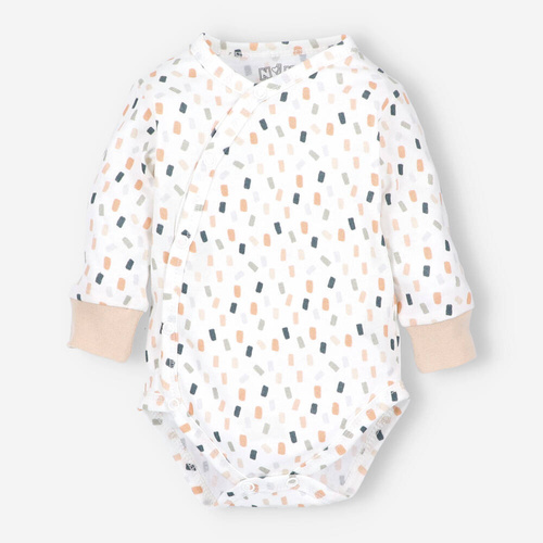 ABN-5321/KRE Body kopertowe z bawełny organicznej Nini kremowy