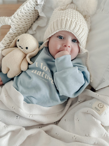 Paris Kocyk bawełniany Yosoy latte