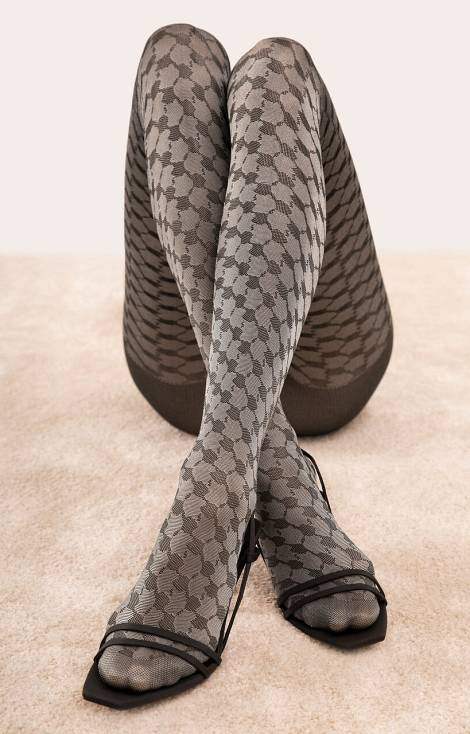 G 6098 The French Rajstopy Fiore 30 den grey