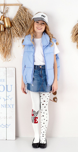 2407 Madison Rajstopy Dziewczęce 40 den Knittex bianco