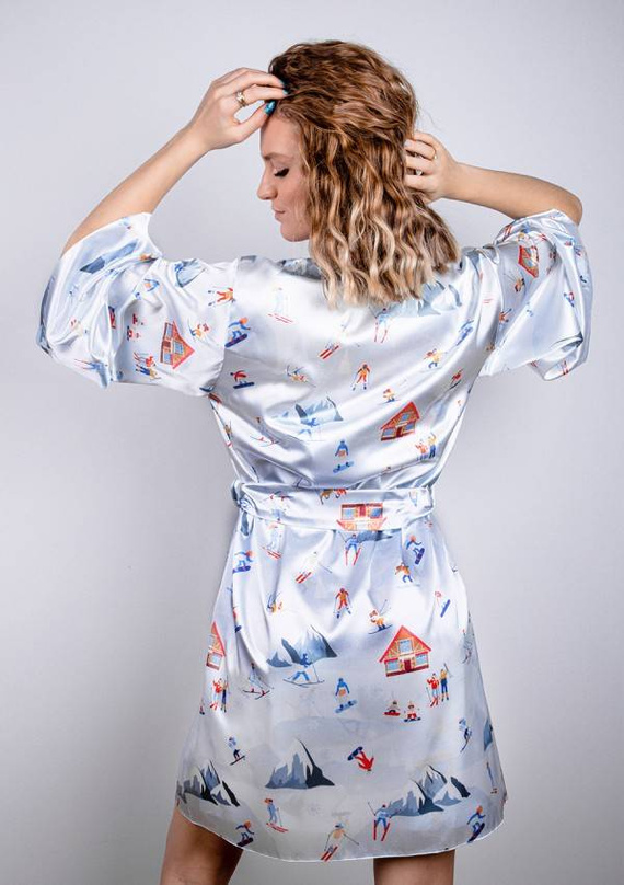 DK-P Christmas Podomka damska DKaren - błękit 015