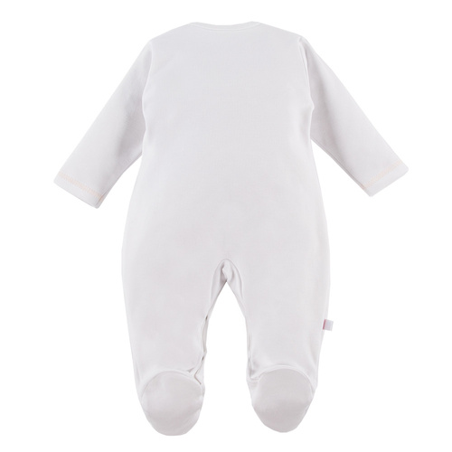 Daisy Pajac niemowlęcy z nadrukiem Eevi - biały