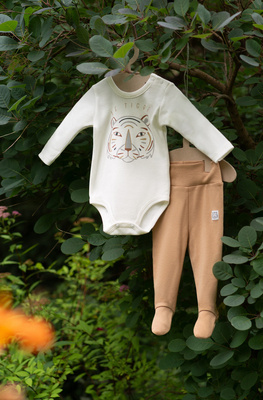 Le Tigre Body z długim rękawem Pinokio - ecru