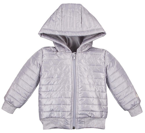 Kurtka "SIMPLY COMFY" z kapturem pikowana Ewa Klucze - szary