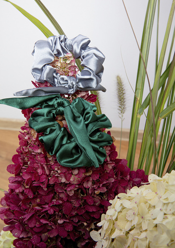 Gumka satynowa DKaren srebrna