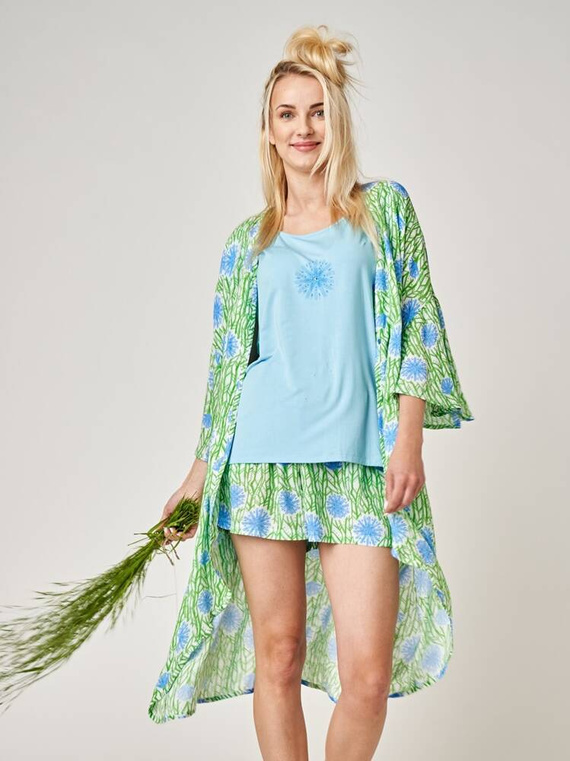 LNS 510 Piżama Damska Key - błękitny