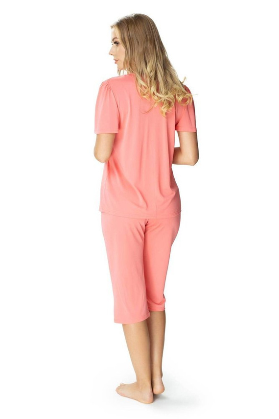 3639 Matylda Piżama damska Mewa koralowy