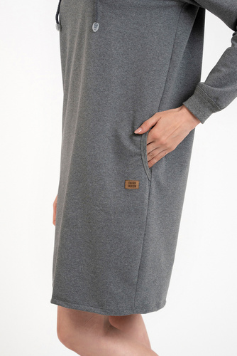 Malmo tunika damska długi rękaw Italian Fashion - śr. melanż