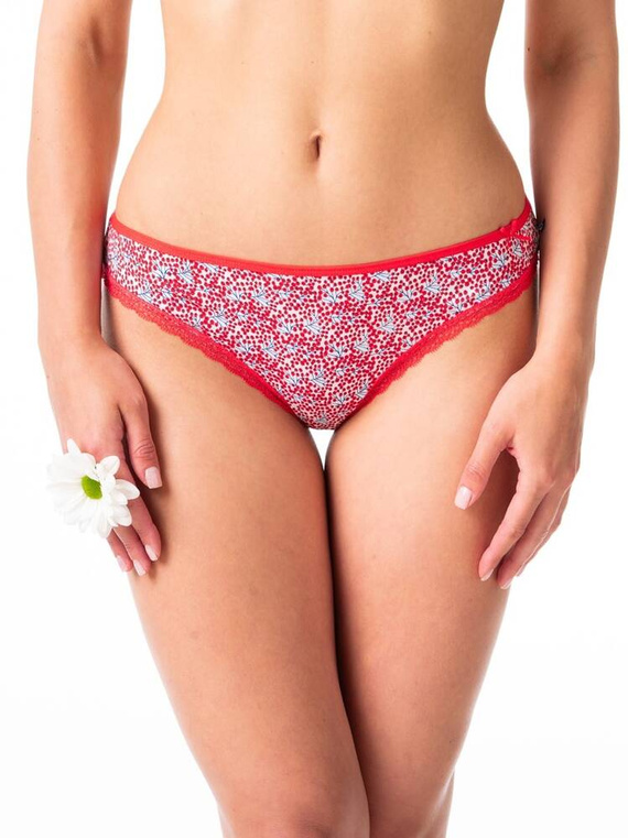 LPR 548 A'2 Figi damskie 2-pak Key zielony czerwony